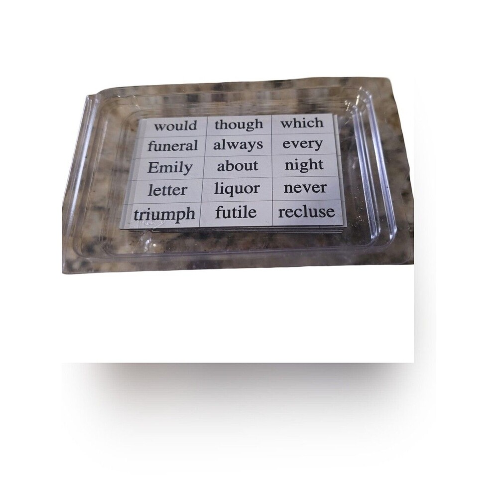 Magnetic Poetry Emily Dickinson Edition Word Tiles Approx. 330 Pcs Hard to Find